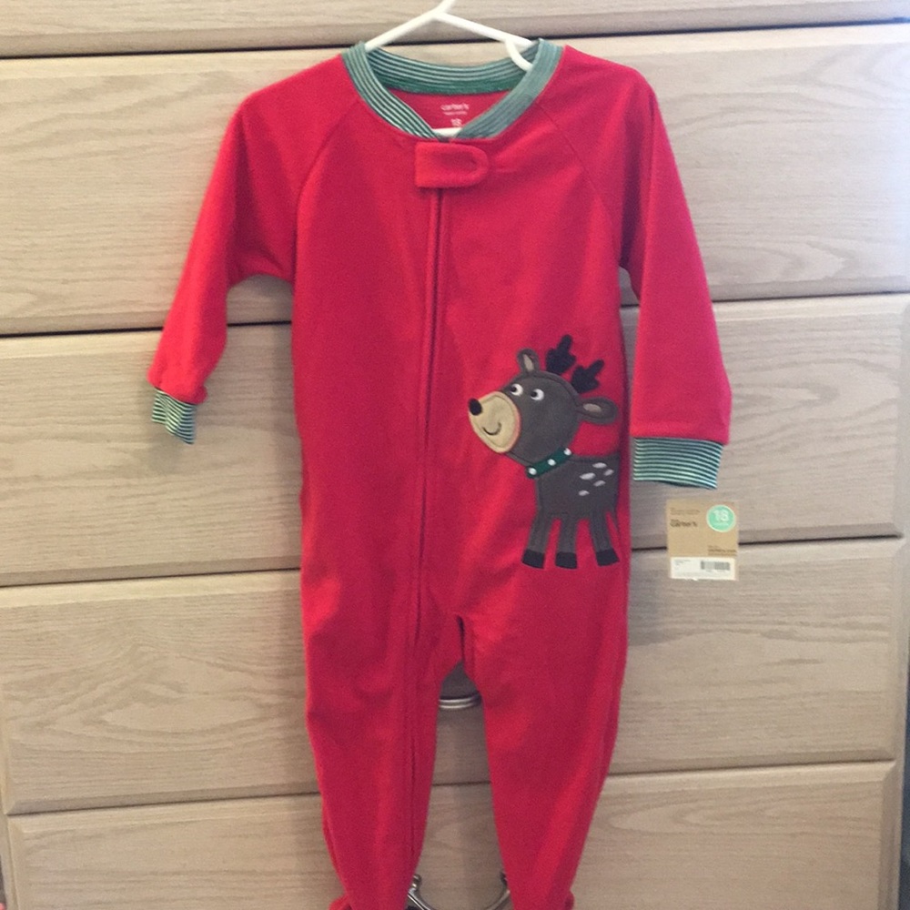 Red reindeer pajamas